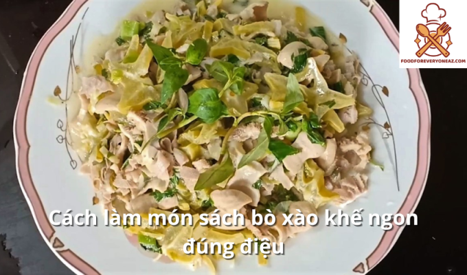 Cách làm món sách bò xào khế ngon đúng điệu